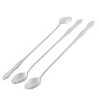 uxcell Stainless Steel Home Bar Cocktail Coffee Stir Spoon 26cm Length 3 Pcs