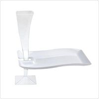 FL-1409-WH 7.5" X 12" White Rectangle Luncheon Plates 120/Case