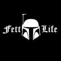 YWS Vinyl Sticker Decal - Fett Life Boba Fett Star Wars - Sticker Laptop Car Truck Window Bumper Notebook Vinyl Decal SMA5983