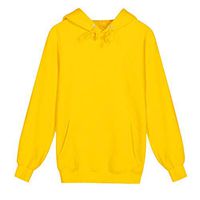 ✦HebeTop✦ Basic Sport Crewneck Pullover Hoodie Sweatshirts for Men Yellow