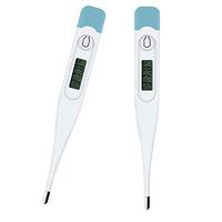2Pcs Digital Medical Thermometer for Baby Adult - Accurate Fast Read Thermometer and Fever Indicator, Oral Rectal Thermometer