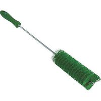 Vikan 53782 Stiff Tube Brush, Polyester, 1-19/32" x 20" OAL, Green