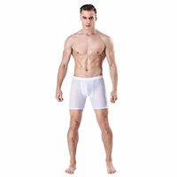 Men's Underwear,Pocciol Sexy Modal Men's Underwear Boxer Briefs Bulge Shorts Underpants Trunks (White, 3XL)