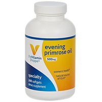 The Vitamin Shoppe Evening Primrose Oil 500MG, Natural Source of GLA (Gamma Linolenic Acid), Supplement for Women's Health Hormonal Balance (240 Softgels)