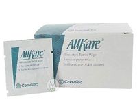 Skin Barrier Wipe AllKare Individual Packet Box of 50