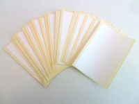 Minilabel Pack Of 25 , 97X63mm Rectangle , White Paper Labels , Permanent Adhesive Stickers Plain Multi Purpose Sticky Labels