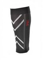 BriteLeafs Professional Grade Sports Calf/shin Splint Compression Progressive Support Calf Sleeves - 20-30mmHg, one Pair (Large, Black)