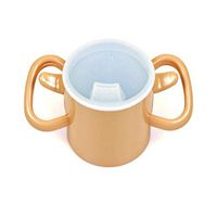 Maddak Artho Easy-to-Grasp Thumbs-Up Lightweight Drinking Cup with Lid (745720001)