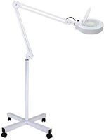 Handheld Magnifier Four Floors Glare Magnifying Glass, LED shadowless lamp, high-end Atmosphere Multipurpose Personal Magnifier