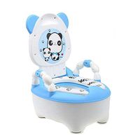 Aland Toddler Drawer-Type Water Closet Foldable Plastic Bathroom Potty Trainer Toilet Blue Soft Mat