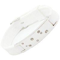 ION Power Silicone Magnetic Bracelet with Swarovski Crystals Estrella Energetix 4you 2012 White