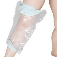 Knee Cast Cover for Shower Adult, Reusable Waterproof Shower Cast Protector for Knee Replacement Surgery, Wound and Burns