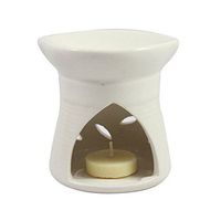 India Meets India Handicraft Ceramic Tea Light Holder Aromatherapy Essential Oil Burner Aromatherapy Diffusers, Best Gifting, Made by Awarded Indian Artisan