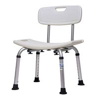 Shower Bench Chair Medical Tool with Removable Back - Adjustable Height Bathtub Chair, Assembly spa Bathtub Seat - Non Slip Tub Safety GXFC Shop