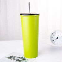 ZHENQ Stainless Steel Cup Travel Coffee Cup with lid car Kettle Vacuum Bottle, Stainless Steel Indestructible Inside and Outside (Color : C)