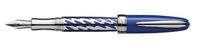 Laban Enamel Blue Ovals Medium Point Fountain Pen - LMB-F200-5BLM