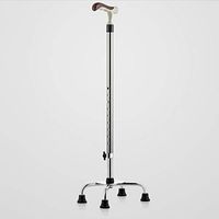 WXL Crutches - Non-Slip Square Cane Disabled Disabled Cane Adjustable Telescopic Kick