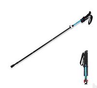 DDPP Portable Folding Outdoor Trekking Pole 7075 Aluminum Alloy Containing Four Storage Bags,Blue