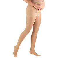 Health Support Class II Maternity Panty Hose Closed Toe (20-30 mmHg) (C, Beige)