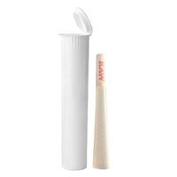 98MM White Doob Tubes | 10 Pack | Waterproof Airtight and Smell Proof Blunt Vial Container | Child Resistant with Squeeze Pop Tops | BPA-Free | Ideal for Storing Pre Rolled Raw Cones