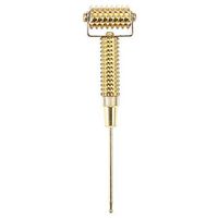Leinggg Ear Acupuncture Needles Acupuncture Points Detector Probe Facial Ear Acupoints Spring Needle Massage Roller (Gold)