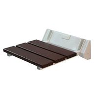 Solid Wood Folding Shower Wall Chair, Bathroom Shower Stool Wall Stool Wall Chair Folding Chair Solid Wood Building Independent Flow Assist