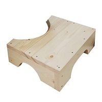 Bathroom Solid Wood Thick Anti-Skid Toilet Seat Step Stool, Children's Washbasin Pedal Footstool 40 * 30 * 12cm Independent Flow Assist