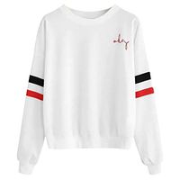 Hoodies for Women,Fashion Women Long Sleeve Sweatshirt Lettle Print Cat Casual Top Blouse White