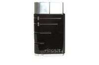 Xikar Linea Single Jet Flame Lighter, Large Fuel Window, Oversized Fuel Adjustment Wheel, Tuxedo Black