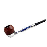 FALCON Pipe: Twisted Blue stem with Bulldog Bowl (UK)