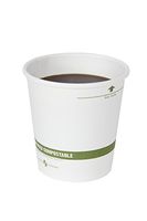 World Centric's 100% Biodegradable, 100% Compostable Paper PLA-Lined 10 Ounce Coffee Cup, 50 Pack