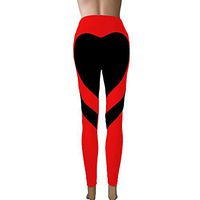 H.Coosy Practical;Cozy New Europe and The United States New Ass Love Stitching Underwear Pants Trousers Hip high Waist Pants Red Black Love XXL
