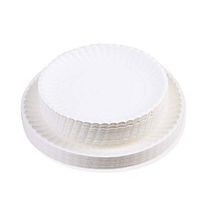 JAY D.L 10" Paper Plates [50-Pack] Heavy-Duty Quality Natural Disposable Plates, Eco-Friendly Made of Sugar Cane Fibers