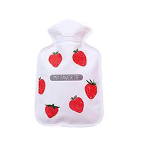 IMSHI Pack of 2 Cuddly Mini Hot Water Bottle/Hand Warmer - Cute Water Injection Hot Water Bottle Cartoon Mini Hand Warmers Mini Explosion-Proof Portable Hot Water Bottle