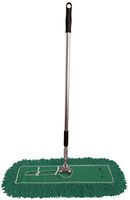 Dust Mop Kit 24": (1) 24" Green Industrial Closed-Loop Dust Mop, (1) 24" Wire Dust Mop Frame & (1) Ergonomic Dust Mop Handle