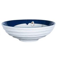 Jiale Ceramic Japanese Bowl-HJAC Household Personality Ramen Bowl Vintage Salad Bowl Large Capacity (7.48×2.36 Inches)