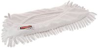 Rubbermaid Commercial FGQ86100WH00 HYGEN Quick-Connect Flexible Microfiber Mop Cover, Dust and Dirt, 11-inch, White