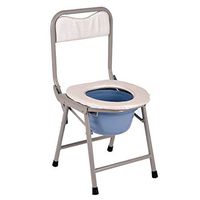 XWZJY Homecare Commode Chair Folding Handicap Toilet Seat with Safety Steel Frame for Elderly Disabled,Tool-Free Assembly