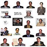 The Office Stickers, CATTA Office Decal Waterproof Vinyl Stickers Pack with Michael, Dwight, Jim for Laptop, Notebook, Bottles, MacBook(18 Stickers Pack)