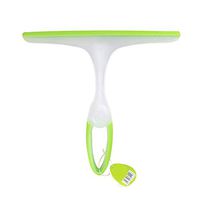 Yardwe Window Squeegee Cleaning Tool Handheld Water Wiper Scraper Glass Scraping Tool for Car Bathroom Living Room (Green)