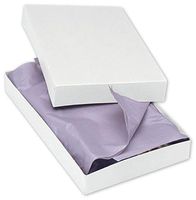 Better crafts Apparel Gift Boxes with Lids & Silver Stretch Tie Loops with Pre-Tied Bows, 2 Pieces, 11.5 x 8.5 x 1.625 (100, Black)