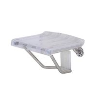 XXHDEE Wall-Mounted Seats, Bathroom Shower Room, Door, Shoes, Maternity Room, Dressing Room, Folding Stool Bath Stool (Color : Clear, Size : 380mm320mm220mm)