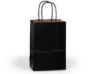 100% Recycled Kraft Tint Bags - Cub Black 100% Recycled Kraft Bags Bulk Shopping Bags 8x4-3/4x10-1/4" (250 Bags) - Wraps-BCTBK