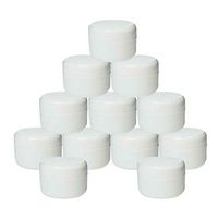 honjekitchen White jar Lotion Container Capacity 12 pcs