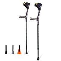Little ZhuZhu Crutch Cane Adjustable and Armpits, Height-Adjustable Cane, Underarm Crutches Aluminum Forearm Crutches for Adults and Teenagers,1 Pair