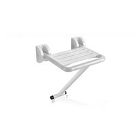 XXHDEE Bathroom Wall-Mounted Seat Shower Room Door Wear Shoes Maternity Room Dressing Room Folding Stool Bath Stool (Color : White, Size : 40cm40.5cm)