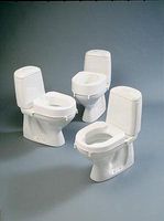 A pack of 2 Brackets For Etac Hi Loo Raised Toilet Seat.
