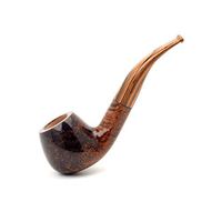 Tobacco Pipes Handmade Briar Wood Clasical Durable Bent Smoking Pipe Filter Element Unique Designe Fine Workmanship Gift for Friends Lover Father B1011