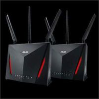 Asus RT-AC86U IEEE 802.11ac Ethernet Wireless Router - 2.40 GHz ISM Band - 5 GHz UNII Band(1 x Internal) - 2917 Mbit/s Wireless Speed - 4 x Network Port - 1 x Broadband Port - USB - Gigabit Ethernet -