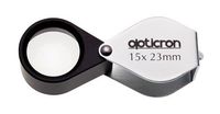 Opticron Folding Metal Loupe Magnifier 15x 23mm (0.9")